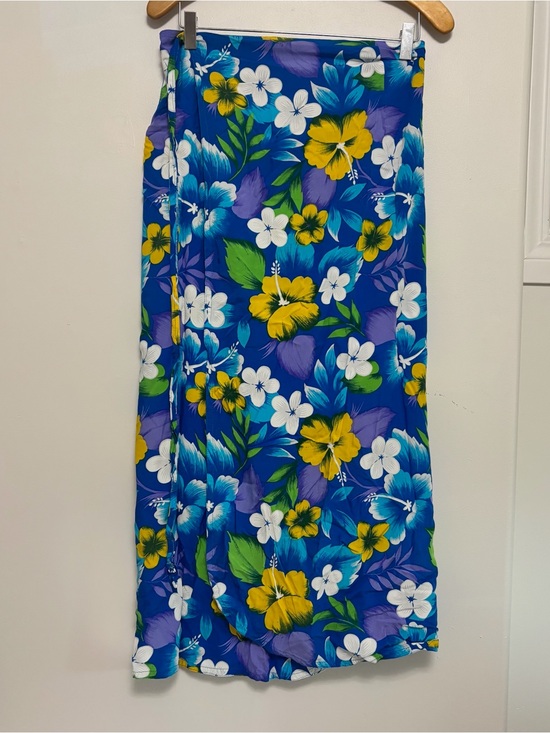 Flower Other - Blue Floral Women’s Swim Coverup Sarong